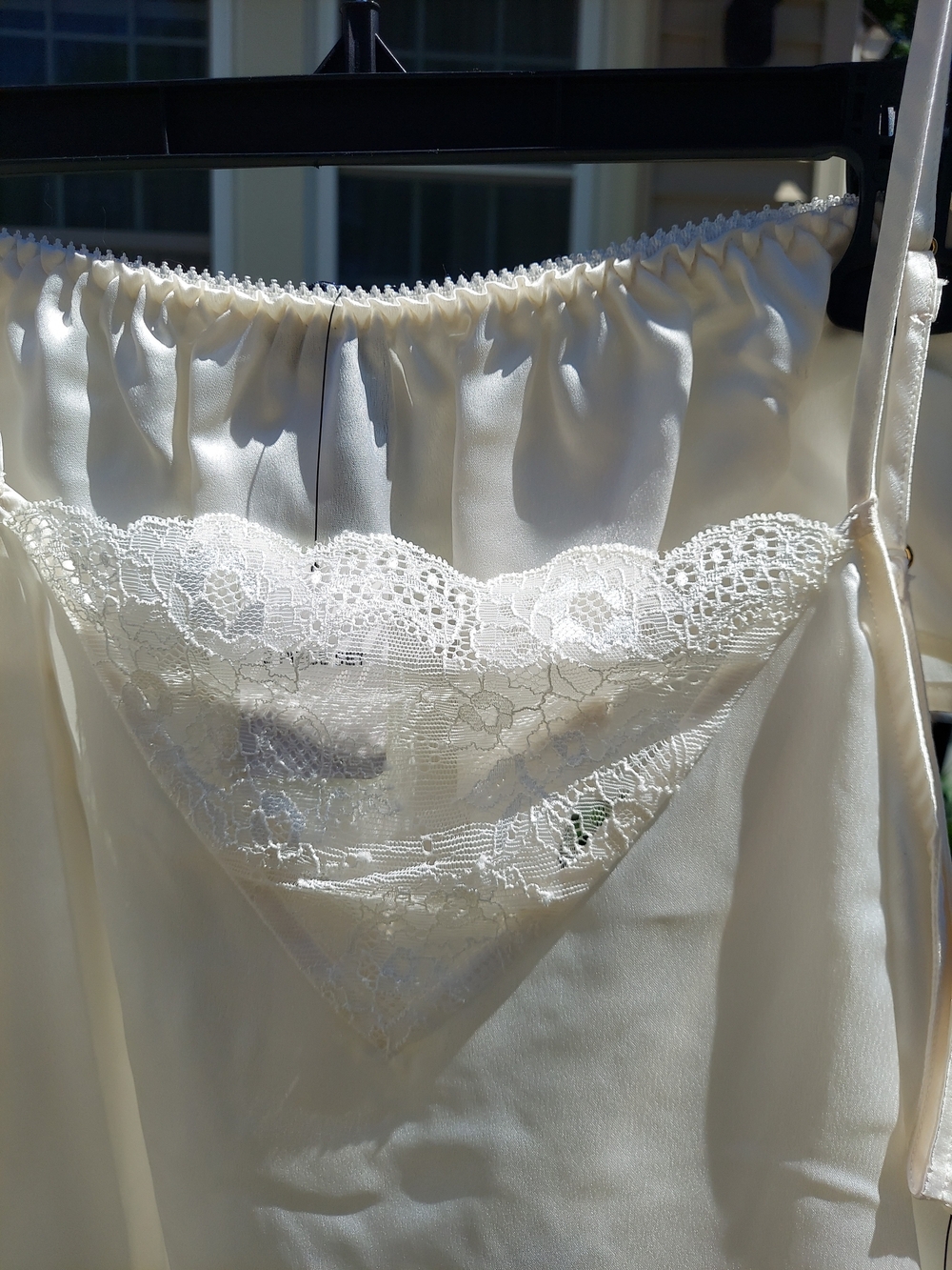 Sam Edelman Matching Lingerie Set White Lace Trim Camisole & Panties Women M NWT - Picture 7 of 11